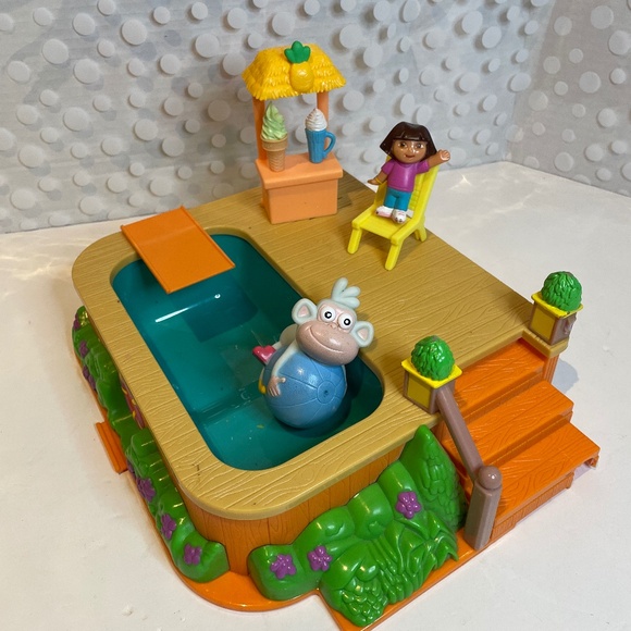 Fisher Price Viacom Dora the Explorer 🎒Talking Pool Deck - Picture 1 of 16